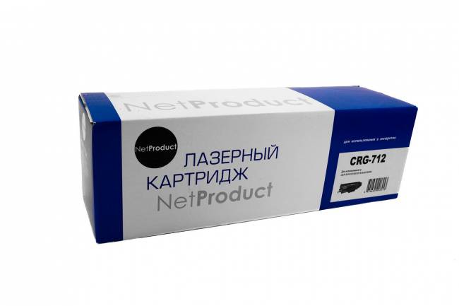 Картридж NetProduct (N-№712) для Canon LBP-3010/3100, 1,5K — для бизнеса и офиса Картридж NetProduct (N-№712) для Canon LBP-3010/3100, 1,5K — для бизнеса и офиса