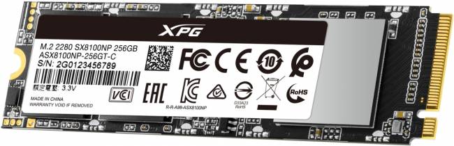 Твердотельный накопитель XPG SX8100 ASX8100NP-256GT-C — для бизнеса и офиса Твердотельный накопитель XPG SX8100 ASX8100NP-256GT-C — для бизнеса и офиса