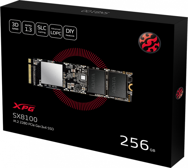 Твердотельный накопитель XPG SX8100 ASX8100NP-256GT-C — для бизнеса и офиса Твердотельный накопитель XPG SX8100 ASX8100NP-256GT-C — для бизнеса и офиса