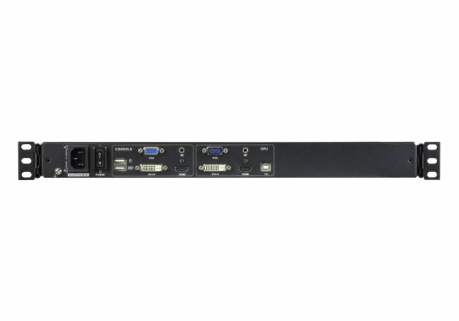 Kонсоль управления, для KVM-переключателей, электрон., 19", HD, SVGA+KBD+MOUSE PS/2 USB,DVI с KVM шнуром USB 1.8м, LCD экран 17", лат./рус.Kлав., (выход на вторую конс 1280x1024 75Hz DDC2BKрепление SINGLE RAIL доп.порт USB A-типа Female) ATEN CL6700MW — для бизнеса и офиса Kонсоль управления, для KVM-переключателей, электрон., 19", HD, SVGA+KBD+MOUSE PS/2 USB,DVI с KVM шнуром USB 1.8м, LCD экран 17", лат./рус.Kлав., (выход на вторую конс 1280x1024 75Hz DDC2BKрепление SINGLE RAIL доп.порт USB A-типа Female) ATEN CL6700MW — для бизнеса и офиса