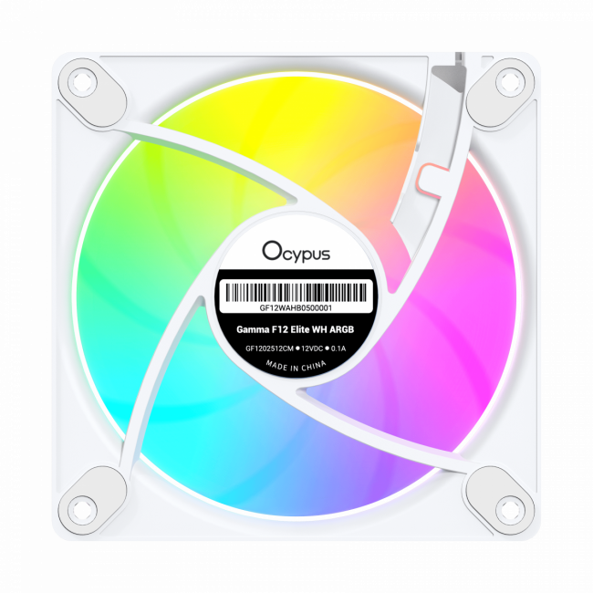 Кулер для корпуса Ocypus Gamma-F12-WH1AM01E-GL — для бизнеса и офиса