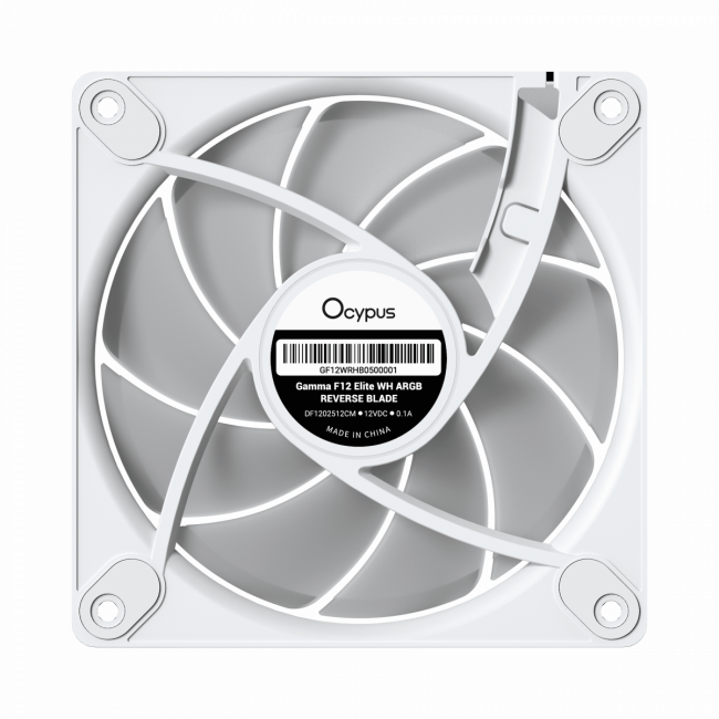 Кулер для корпуса Ocypus Gamma-F12-WH1AM01E-GL — для бизнеса и офиса
