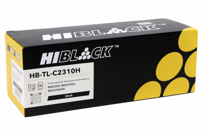 Картридж Hi-Black (HB-TL-C2310H) для Pantum BM2300/BM2300A/BM2300AW, 1,6K — для бизнеса и офиса Картридж Hi-Black (HB-TL-C2310H) для Pantum BM2300/BM2300A/BM2300AW, 1,6K — для бизнеса и офиса