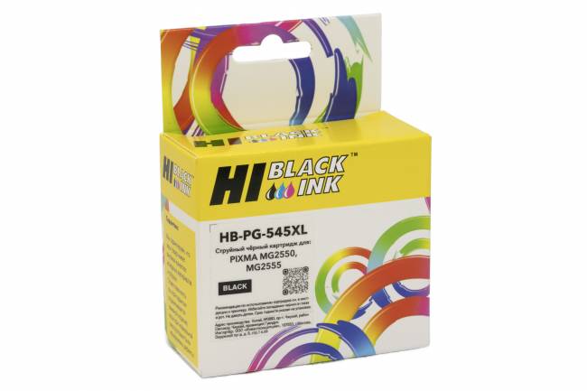 Картридж Hi-Black (HB-PG-545XL) для Canon PIXMA MG2550/MG2555, Bk — для бизнеса и офиса Картридж Hi-Black (HB-PG-545XL) для Canon PIXMA MG2550/MG2555, Bk — для бизнеса и офиса