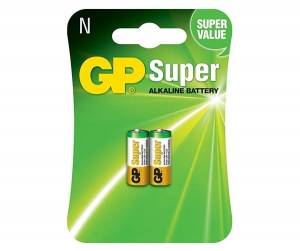 Алкалиновые батарейки GP Super Alkaline 910A типоразмера N  - 2 шт. на блистере GP Super Alkaline 910A типоразмера N (4891199000065)