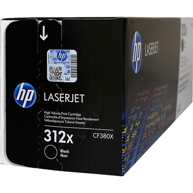 Тонер-картридж HP 312X Black Original LaserJet Toner Cartridge (CF380X) — для бизнеса и офиса