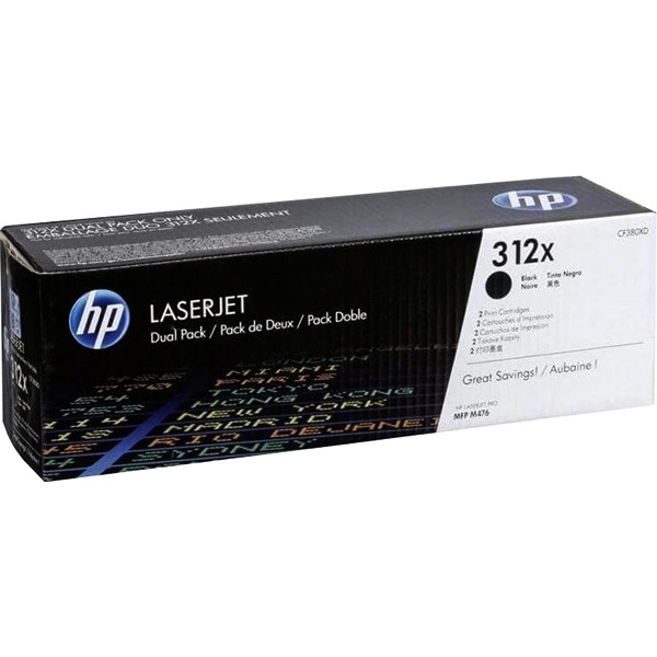 Тонер-картридж HP 312X Black Original LaserJet Toner Cartridge (CF380X) — для бизнеса и офиса