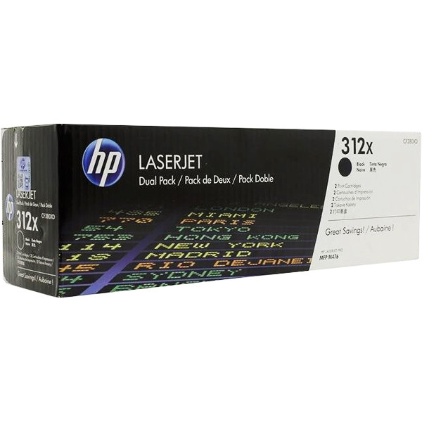 Тонер-картридж HP 312X Black Original LaserJet Toner Cartridge (CF380X) — для бизнеса и офиса
