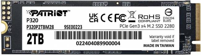 Накопитель SSD Patriot P320P2TBM28 — для бизнеса и офиса