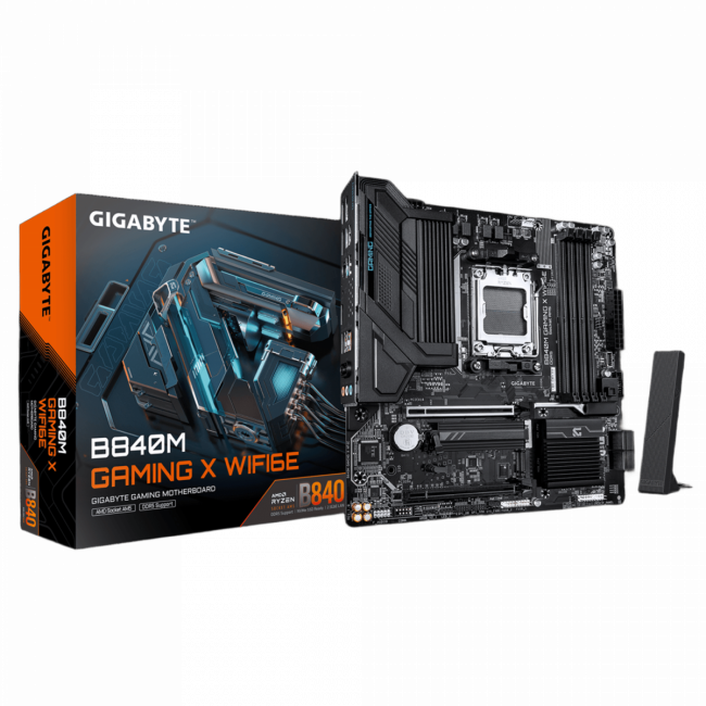 Материнская плата Gigabyte B840M GAMING X WF6E — для бизнеса и офиса