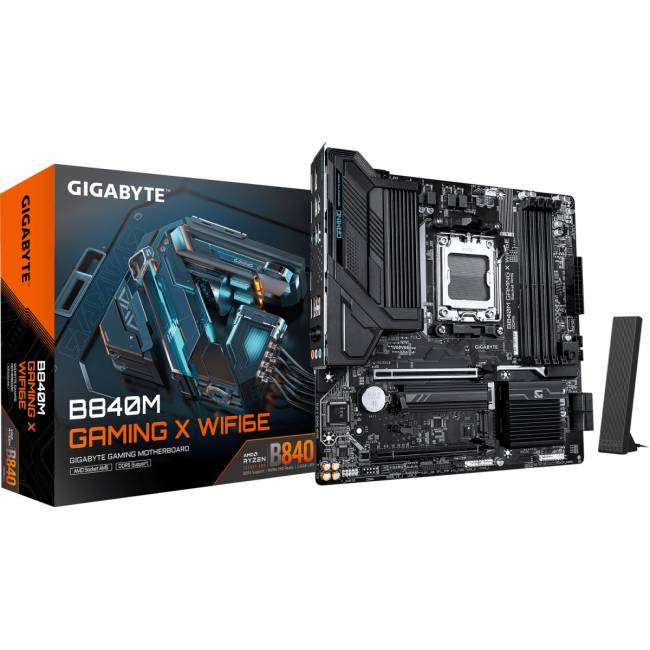 Материнская плата Gigabyte B840M GAMING X WF6E — для бизнеса и офиса