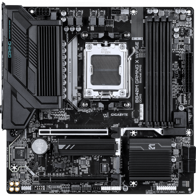Материнская плата Gigabyte B840M GAMING X WF6E — для бизнеса и офиса