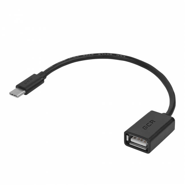 Greenconnect Адаптер переходник OTG 0.5m USB 2.0, CM/AF, черный, 28/28 AWG, экран, армированный, морозостойкий, GCR-UCO1AF-BB2S-0.5m Greenconnect OTG 0.5м USB 2.0, CM/AF, черный, 28/28 AWG, экран, армированный, морозостойкий, GCR-UCO1AF-BB2S-0.5m — для бизнеса и офиса