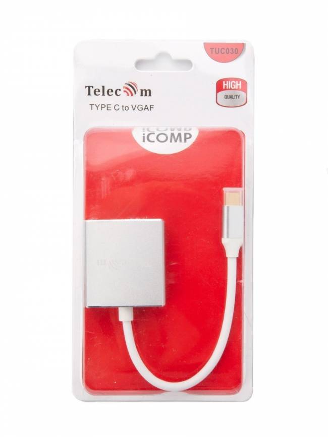 Кабель-адаптер USB3.1 Type-Cm --> VGA(f),Telecom<TUC030> Telecom USB 3.2 Type-C (m) to VGA (f) — для бизнеса и офиса Кабель-адаптер USB3.1 Type-Cm --> VGA(f),Telecom<TUC030> Telecom USB 3.2 Type-C (m) to VGA (f) — для бизнеса и офиса