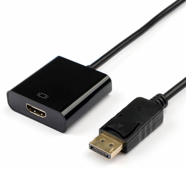 Переходник 0.1 м DisplayPort(m) <=> HDMI(f) ATcom DisplayPort (m) - HDMI (f) 0.1 м — для бизнеса и офиса Переходник 0.1 м DisplayPort(m) <=> HDMI(f) ATcom DisplayPort (m) - HDMI (f) 0.1 м — для бизнеса и офиса