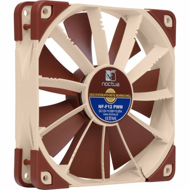 Кулер для корпуса Noctua NF-F12 PWM — для бизнеса и офиса Кулер для корпуса Noctua NF-F12 PWM — для бизнеса и офиса