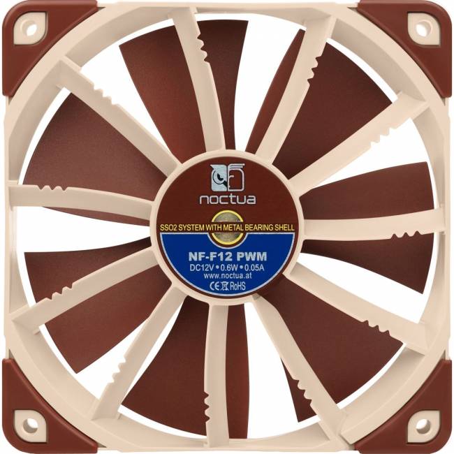 Кулер для корпуса Noctua NF-F12 PWM — для бизнеса и офиса Кулер для корпуса Noctua NF-F12 PWM — для бизнеса и офиса