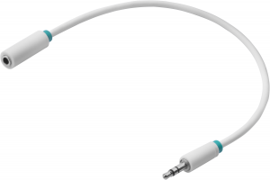 Greenconnect Удлинитель аудио 1.0m jack 3,5mm/jack 3,5mm белый, зеленая окантовка, ультрагибкий, 28AWG, M/F, Premium GCR-STM1662-1.0m, экран, стерео Greenconnect 1.0m jack 3.5mm/jack 3.5mm белый