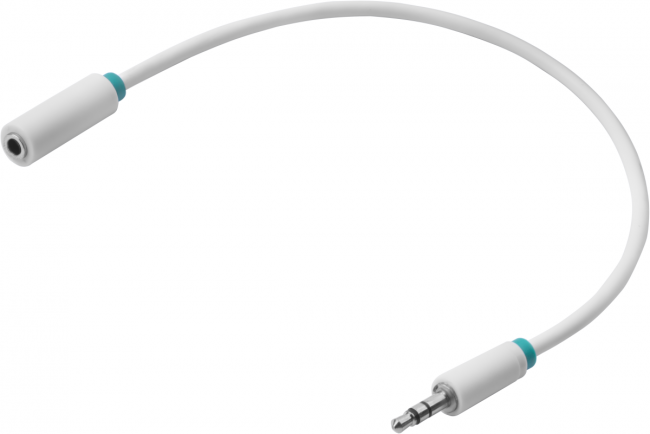 Greenconnect Удлинитель аудио 1.0m jack 3,5mm/jack 3,5mm белый, зеленая окантовка, ультрагибкий, 28AWG, M/F, Premium GCR-STM1662-1.0m, экран, стерео Greenconnect 1.0m jack 3.5mm/jack 3.5mm белый — для бизнеса и офиса
