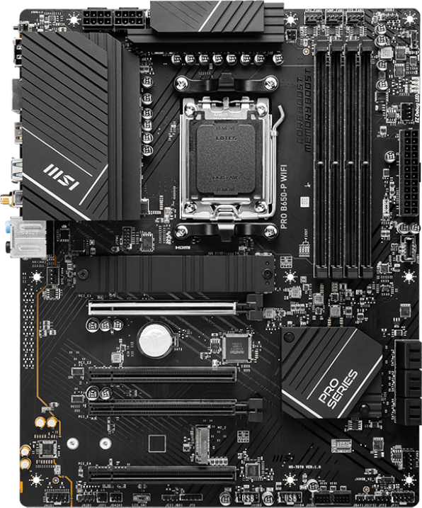 Материнская плата MSI PRO B650-P WIFI — для бизнеса и офиса Материнская плата MSI PRO B650-P WIFI — для бизнеса и офиса