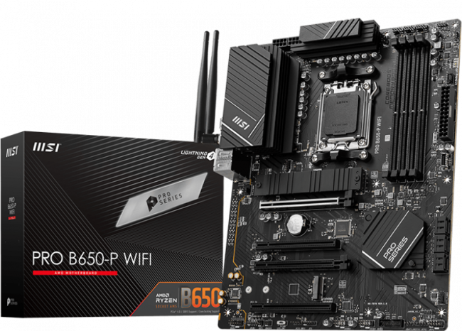 Материнская плата MSI PRO B650-P WIFI — для бизнеса и офиса Материнская плата MSI PRO B650-P WIFI — для бизнеса и офиса