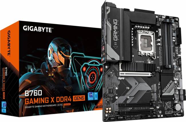 Материнская плата Gigabyte B760 GAMING X D4 GEN5 — для бизнеса и офиса Материнская плата Gigabyte B760 GAMING X D4 GEN5 — для бизнеса и офиса