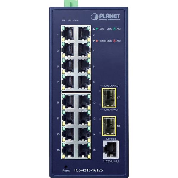 коммутатор Planet IGS-4215-16T2S — для бизнеса и офиса