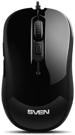 Мышь SVEN RX-520S USB чёрная (бесшумн. клав, 5+1кл. 3200DPI) Sven RX-520S — для бизнеса и офиса Мышь SVEN RX-520S USB чёрная (бесшумн. клав, 5+1кл. 3200DPI) Sven RX-520S — для бизнеса и офиса