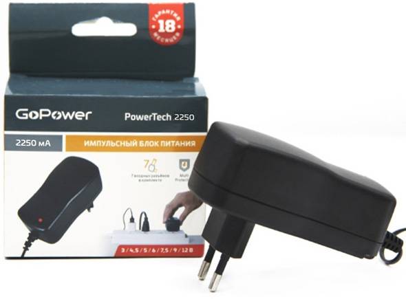 Блок питания GoPower PowerTech 2250 универсальн. импульсный (1/50) Блок питания GoPower PowerTech 2250 — для бизнеса и офиса Блок питания GoPower PowerTech 2250 универсальн. импульсный (1/50) Блок питания GoPower PowerTech 2250 — для бизнеса и офиса