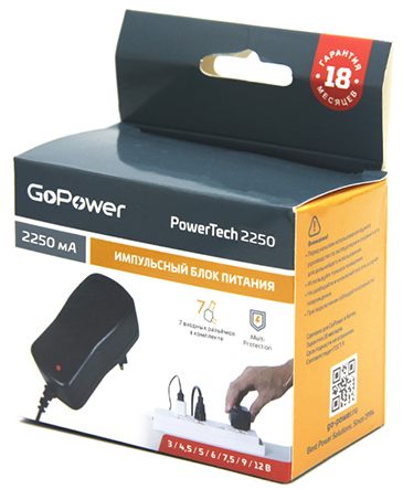 Блок питания GoPower PowerTech 2250 универсальн. импульсный (1/50) Блок питания GoPower PowerTech 2250 — для бизнеса и офиса Блок питания GoPower PowerTech 2250 универсальн. импульсный (1/50) Блок питания GoPower PowerTech 2250 — для бизнеса и офиса