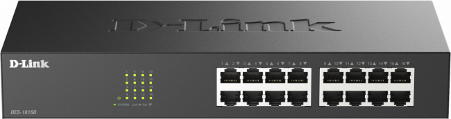 Коммутатор D-Link DES-1016D/I1A — для бизнеса и офиса