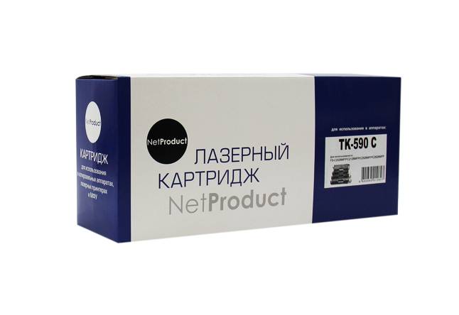 Тонер-картридж NetProduct (N-TK-590C) для Kyocera FS-C5250DN/C2626MFP, C, 5K — для бизнеса и офиса Тонер-картридж NetProduct (N-TK-590C) для Kyocera FS-C5250DN/C2626MFP, C, 5K — для бизнеса и офиса