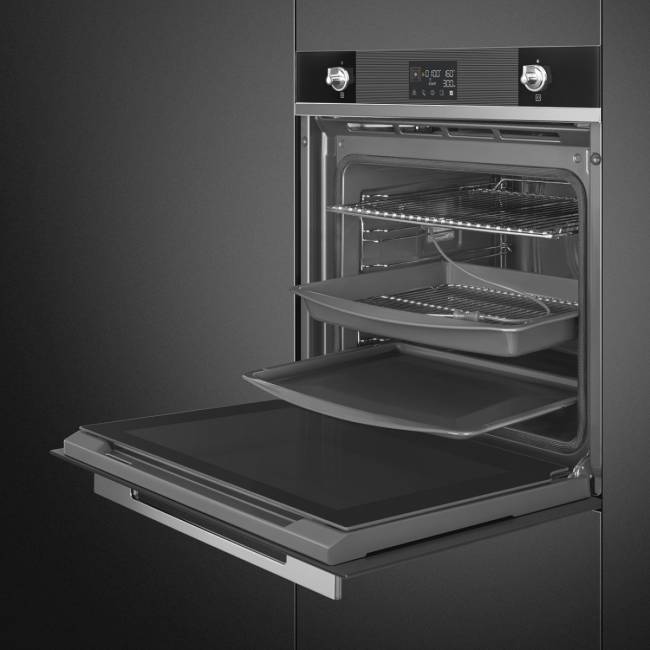 Встраиваемая электрическая духовка SMEG SMEG Linea SOP6102TN — для бизнеса и офиса Встраиваемая электрическая духовка SMEG SMEG Linea SOP6102TN — для бизнеса и офиса