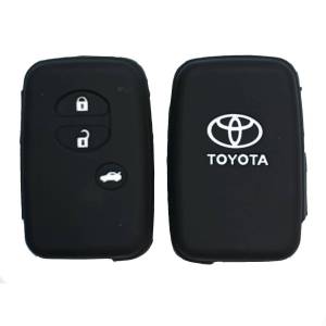 Чехол силиконовый смарт ключа TOYOTA 3 кнопки (с лого)