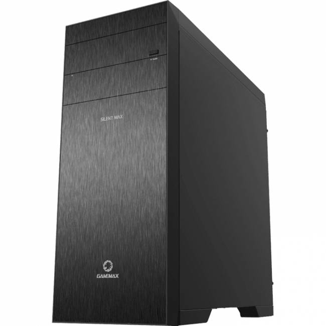 Компьютерный корпус, без блока питания ATX GameMax Silent Max — для бизнеса и офиса Компьютерный корпус, без блока питания ATX GameMax Silent Max — для бизнеса и офиса