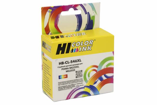 Картридж Hi-Black (HB-CL-546XL) для Canon PIXMA MG2550/MG2555, Color — для бизнеса и офиса Картридж Hi-Black (HB-CL-546XL) для Canon PIXMA MG2550/MG2555, Color — для бизнеса и офиса