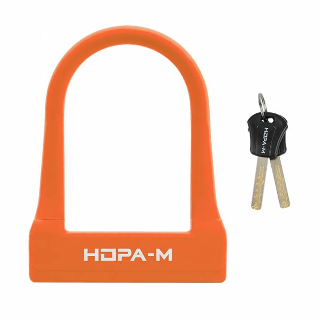 Замок велосипедный U-lock №50 оранжевый — для бизнеса и офиса Замок велосипедный U-lock №50 оранжевый — для бизнеса и офиса