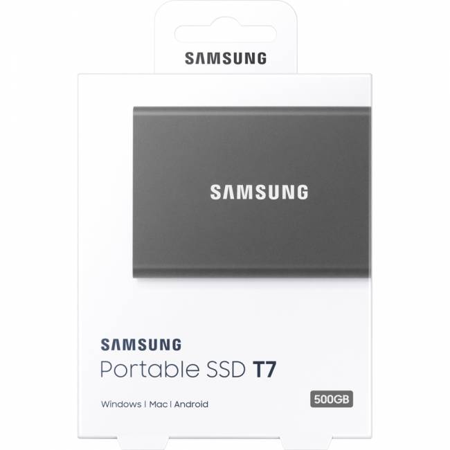 Внешние HDD и SSD Samsung T7 500GB (MU-PC500T/WW) — для бизнеса и офиса Внешние HDD и SSD Samsung T7 500GB (MU-PC500T/WW) — для бизнеса и офиса