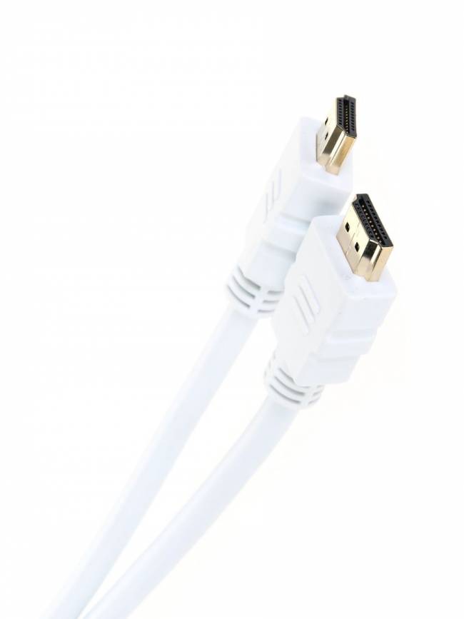 Кабель HDMI 19M/M ver 2.0, 1.8М, белый  Aopen <ACG711W-1.8M> AOpen HDMI (m) - HDMI (m) 1.8м — для бизнеса и офиса