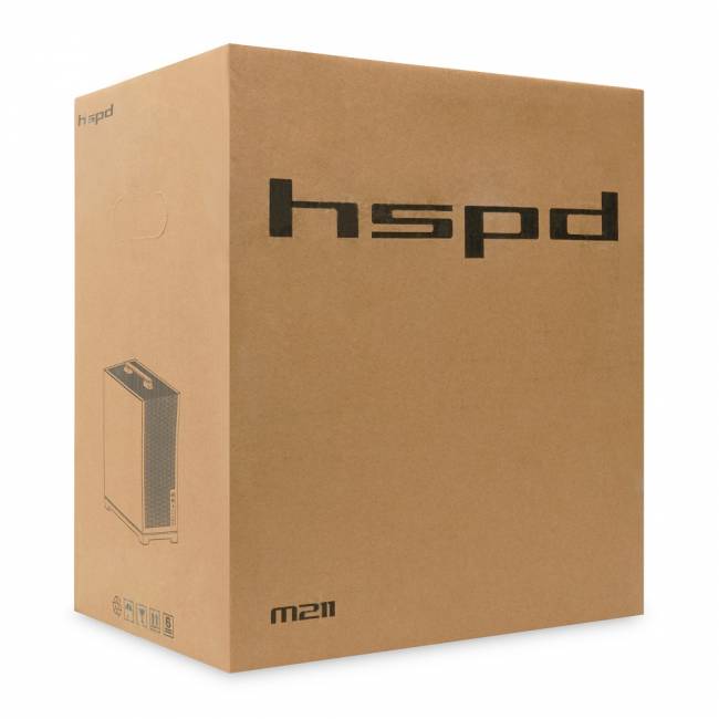 Корпус без блока питания HSPD M211-TGBK — для бизнеса и офиса Корпус без блока питания HSPD M211-TGBK — для бизнеса и офиса