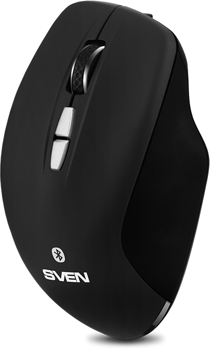 Беспроводная мышь SVEN RX-590SW чрн. (бесш. кл., Bluetooth, 2,4GHz, 6+1кл., ST, 800-1600DPI, блист.) Sven RX-590SW — для бизнеса и офиса