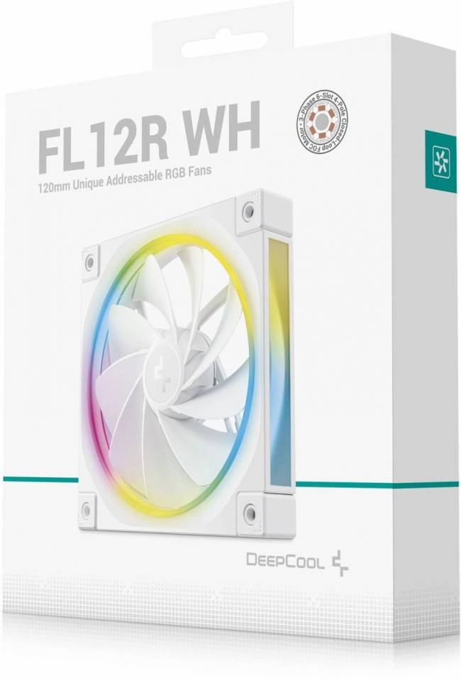 Вентилятор для корпуса Deepcool R-FL12R-WHAPN1-G — для бизнеса и офиса Вентилятор для корпуса Deepcool R-FL12R-WHAPN1-G — для бизнеса и офиса