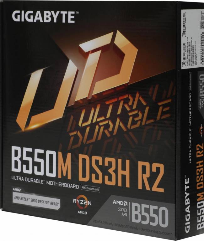 Материнская плата Gigabyte B550M DS3H R2 — для бизнеса и офиса Материнская плата Gigabyte B550M DS3H R2 — для бизнеса и офиса