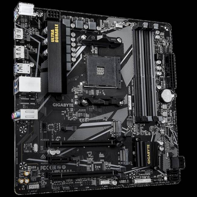 Материнская плата Gigabyte B550M DS3H R2 — для бизнеса и офиса Материнская плата Gigabyte B550M DS3H R2 — для бизнеса и офиса