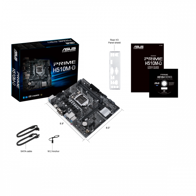 Материнская плата ASUS PRIME H510M-D — для бизнеса и офиса Материнская плата ASUS PRIME H510M-D — для бизнеса и офиса