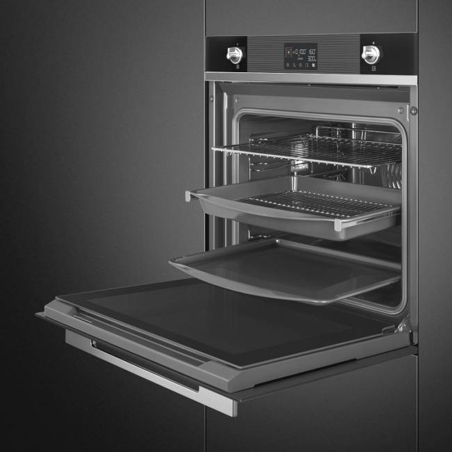 Встраиваемая электрическая духовка SMEG Духовой шкаф электрический Smeg SO6102TN — для бизнеса и офиса Встраиваемая электрическая духовка SMEG Духовой шкаф электрический Smeg SO6102TN — для бизнеса и офиса