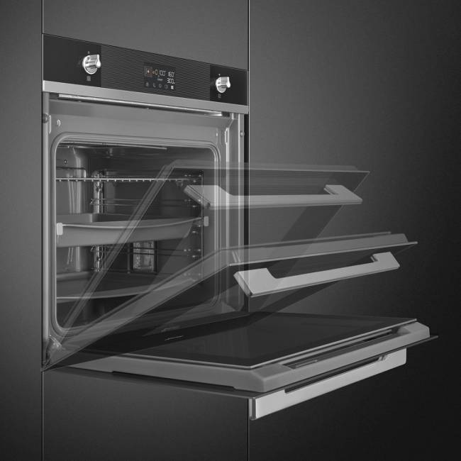 Встраиваемая электрическая духовка SMEG Духовой шкаф электрический Smeg SO6102TN — для бизнеса и офиса Встраиваемая электрическая духовка SMEG Духовой шкаф электрический Smeg SO6102TN — для бизнеса и офиса