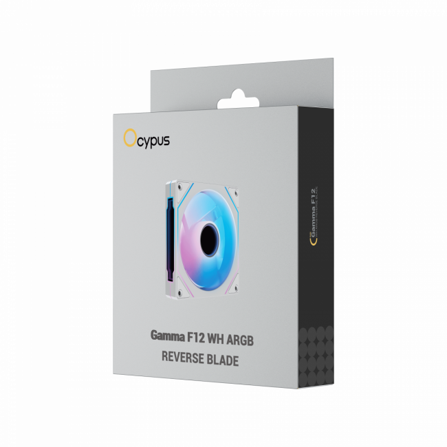 Кулер для корпуса Ocypus Gamma-F12-WH1AM01X-GL — для бизнеса и офиса