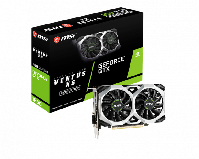Видеокарта MSI GeForce GTX 1650 D6 VENTUS XS OCV3 — для бизнеса и офиса Видеокарта MSI GeForce GTX 1650 D6 VENTUS XS OCV3 — для бизнеса и офиса