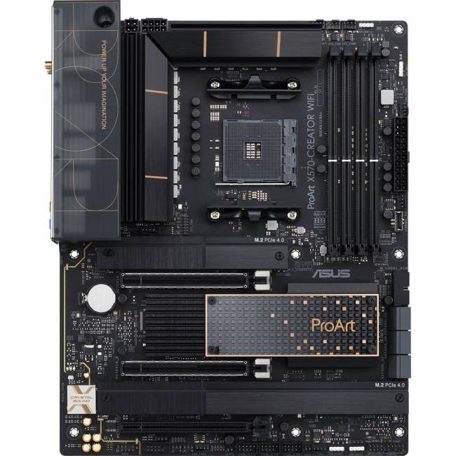 Материнская плата ASUS PROART X570-CREATOR WIFI (90MB18Z0-M0EAY0) — для бизнеса и офиса Материнская плата ASUS PROART X570-CREATOR WIFI (90MB18Z0-M0EAY0) — для бизнеса и офиса